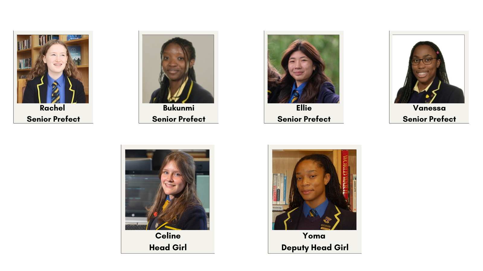 Head Girl Team for 2024/25