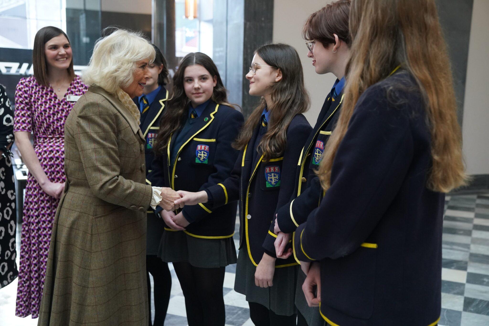 Pupils meet Her Majesty Queen Camilla